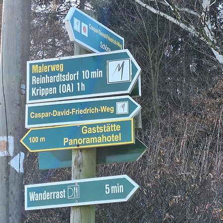 Ferienwohnung Blick Zum Zirkelstein Reinhardtsdorf-Schona Dış mekan fotoğraf