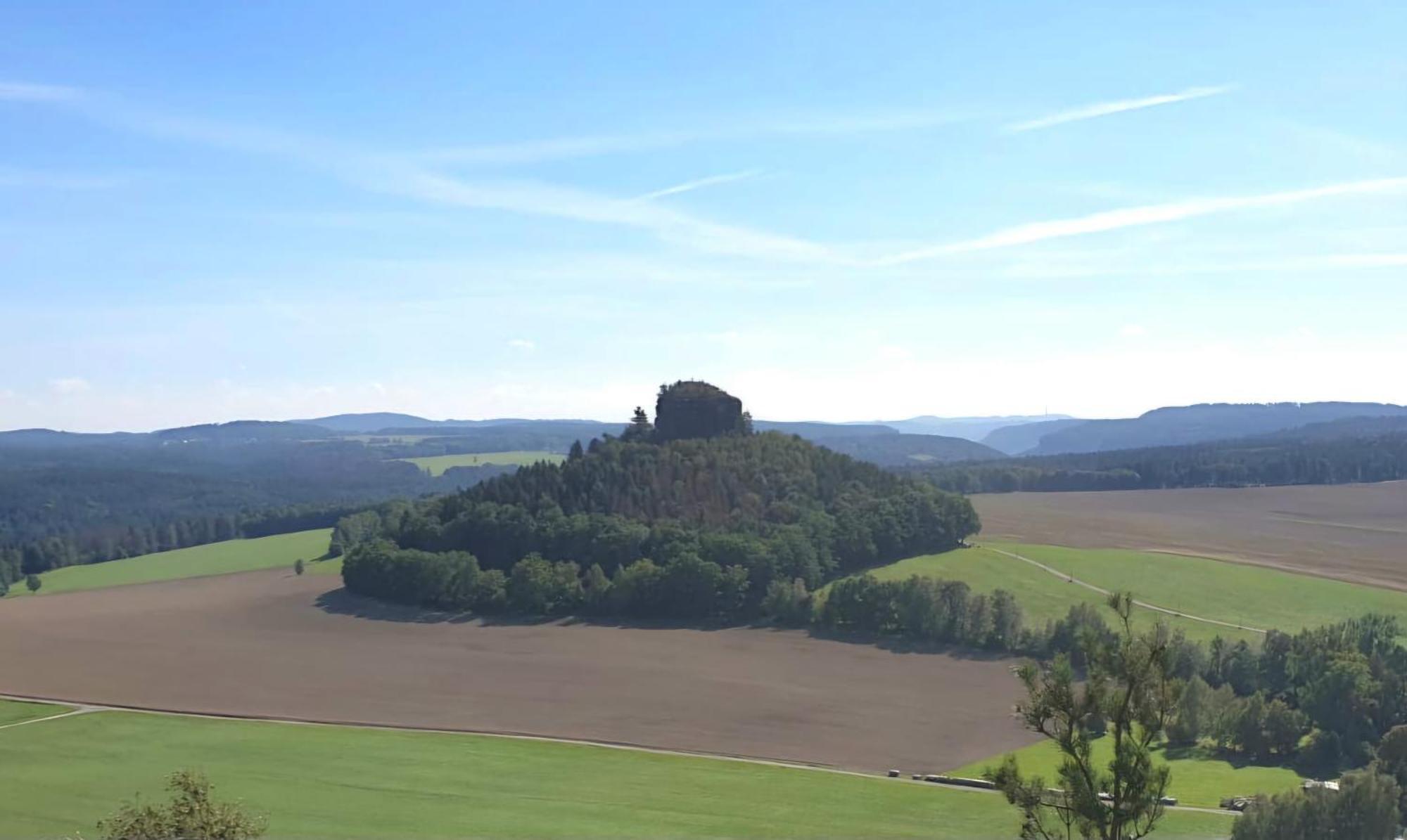 Ferienwohnung Blick Zum Zirkelstein Reinhardtsdorf-Schona Dış mekan fotoğraf